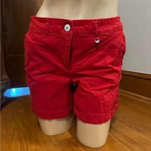 Red Katherine Barclay shorts size 2